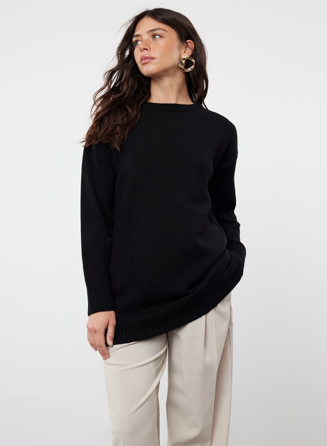 trendyol Black High Collar Knitwear Sweater - Image 2
