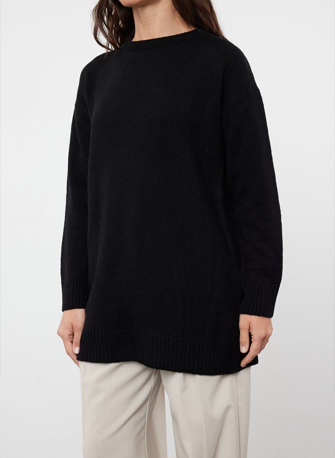 trendyol Black High Collar Knitwear Sweater - Image 4