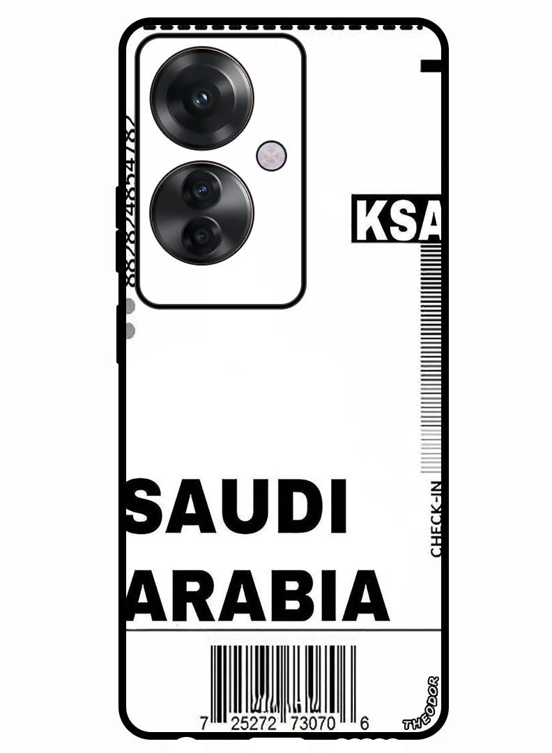 Theodor Protective Case Anti Scratch Shock Proof Bumper Cover For Oppo Reno 11F Saudi boarding pass - Image 1