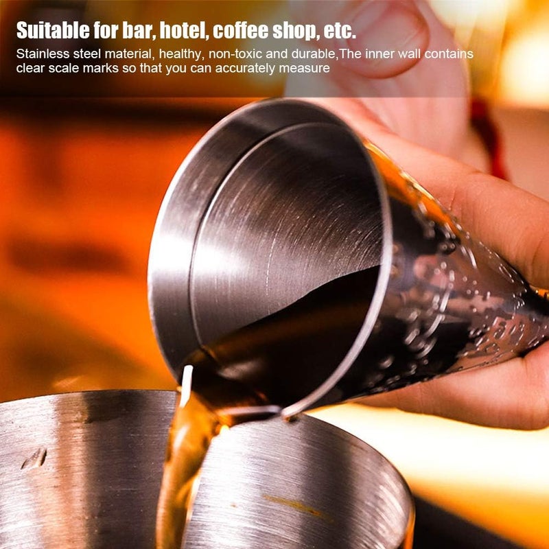 comfrt 45ml/30ml Jigger for Bartending, Stainless Steel Double Cocktail Jigger with Measurements Inside Bar Alcohol Measuring Tools for Bar Home Bartender Party Wine Drink - Image 1