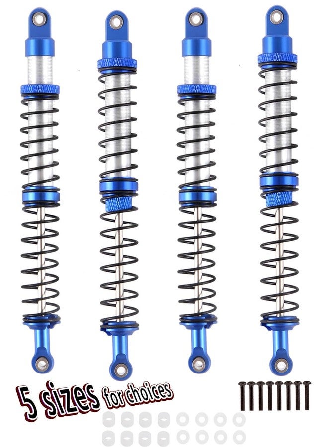 hopsupRC 130mm RC Shocks Absorber Upgrades for 1/10 RC Hobby Cars,7075 Aluminum Full Metal Front Rear Shocks Absorber Damper,4PCS Navy Blue - Image 1