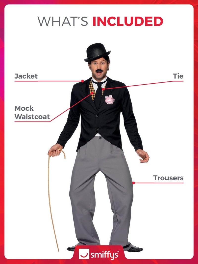 Smiffys 1920s Star Costume, Black, L - US Size 42"-44" - Image 2