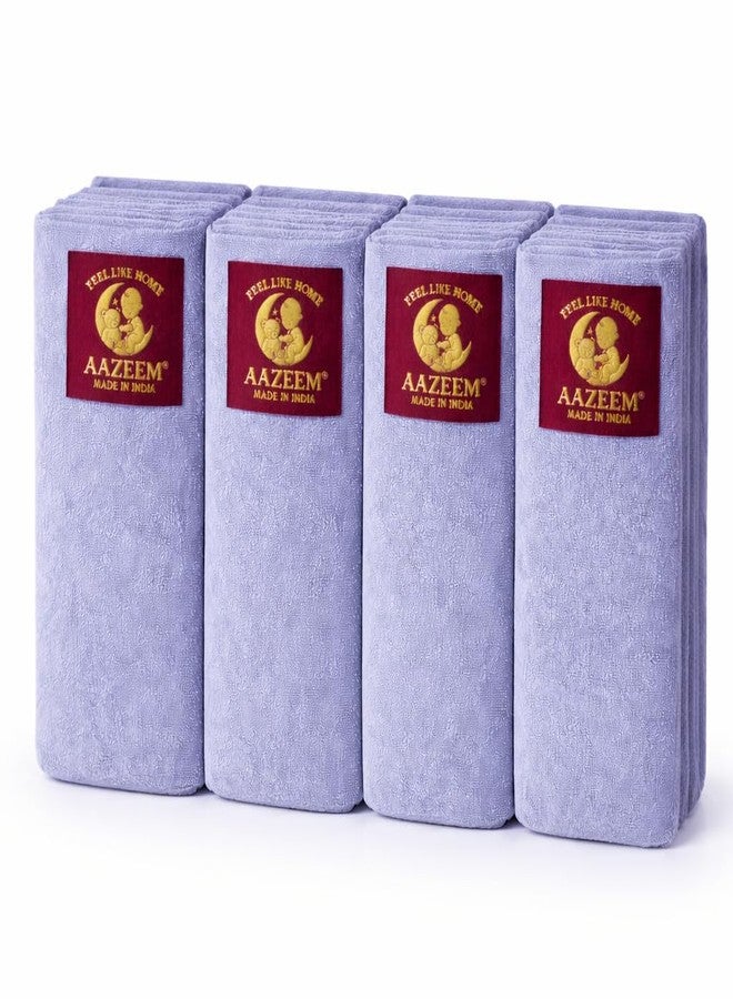 Aazeem Anti-Piling Fleece Extra Absorbent Instant Dry Sheet |Baby Bed Protector, Waterproof Baby Sheet|Washable|Perfect for Kids|Cotton Terry|Grey | Large Size |Set of 4| - Image 1