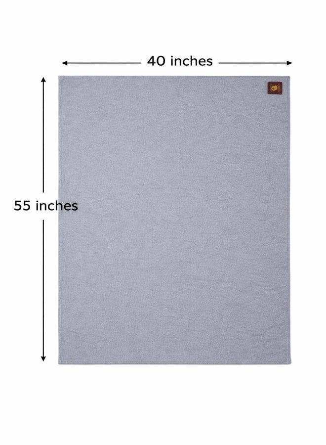 Aazeem Anti-Piling Fleece Extra Absorbent Instant Dry Sheet |Baby Bed Protector, Waterproof Baby Sheet|Washable|Perfect for Kids|Cotton Terry|Grey | Large Size |Set of 4| - Image 3