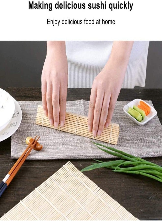 Decorcrafts Sushi Rolling Mat All Natural Bamboo Based Japanese Sushi Rolling/Korean Kimbap Making Mat, Ideal Use in Homes, Cafes, Hotels and Restaurants (Size - 9 x 9.6 Inches) Sushi matt - Image 3