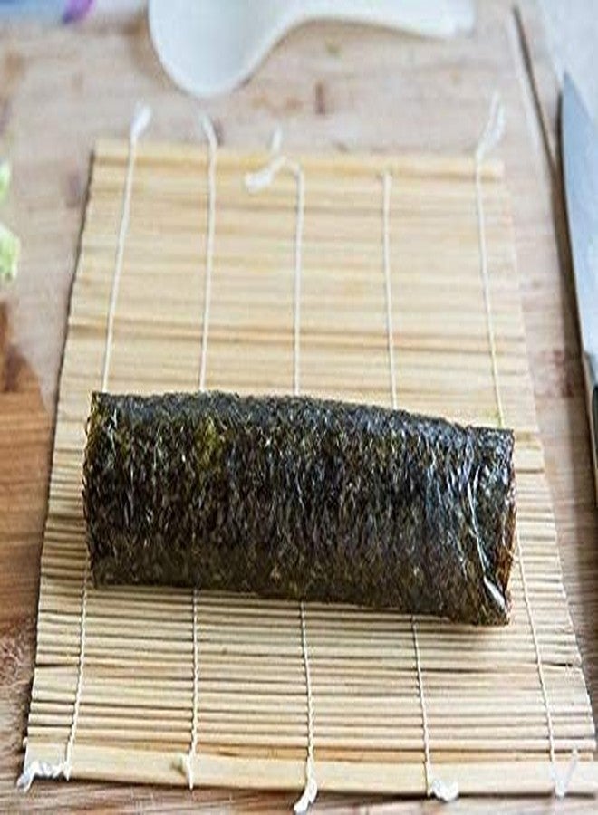 Decorcrafts Sushi Rolling Mat All Natural Bamboo Based Japanese Sushi Rolling/Korean Kimbap Making Mat, Ideal Use in Homes, Cafes, Hotels and Restaurants (Size - 9 x 9.6 Inches) Sushi matt - Image 2
