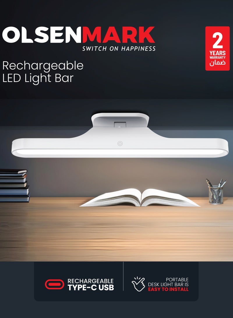Olsenmark مصباح LED قابل لإعادة الشحن من أولسنمارك OME2860 بار، شحن USB من النوع C - Image 1