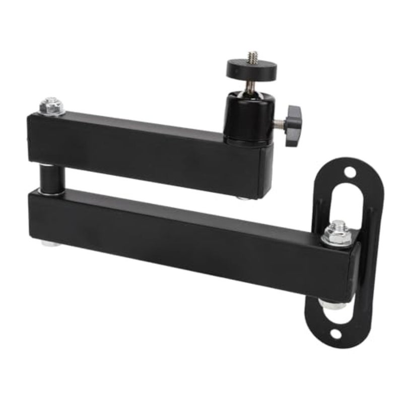 Adjustable Wall Mounted Projector Stand with Foldable Design, 360 Degree Rotation, Steel Iron Material for Projector, Camera, and Device - Image 1