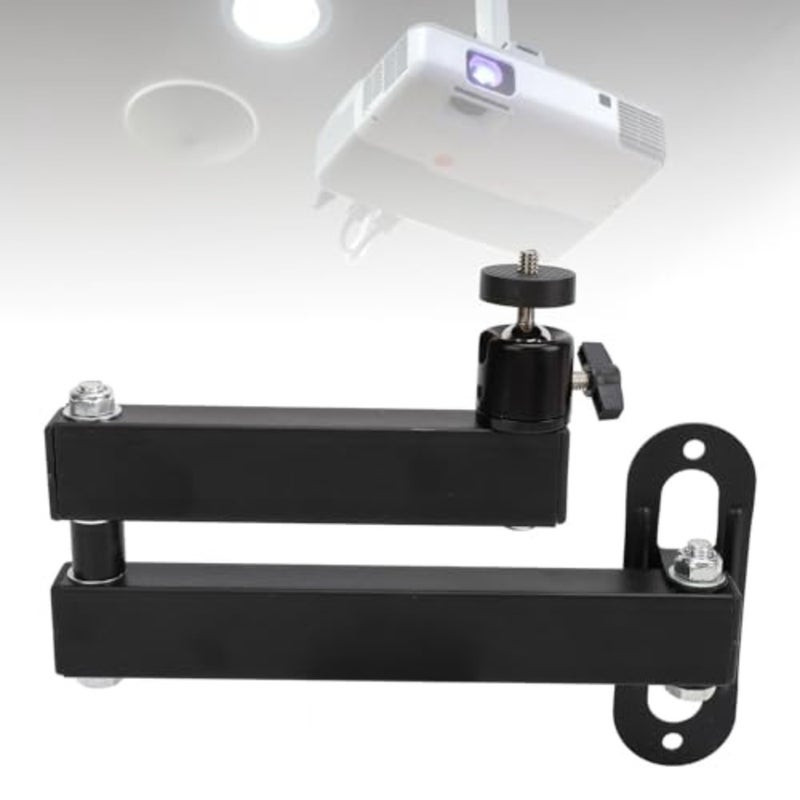 Adjustable Wall Mounted Projector Stand with Foldable Design, 360 Degree Rotation, Steel Iron Material for Projector, Camera, and Device - Image 4