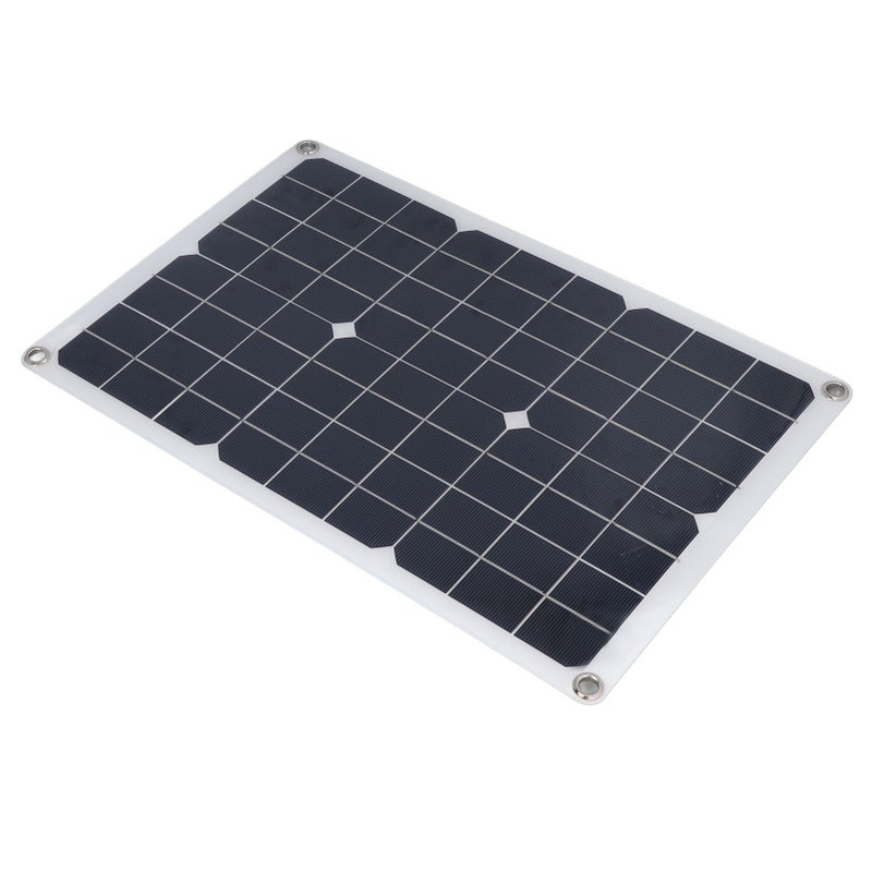 Flexible Solar Panel 12V Monocrystalline Waterproof - 30-Degree Bendable Anti-Discharge Solar Panel Charger for Outdoor Camping Marine Vehicle Use - Image 4