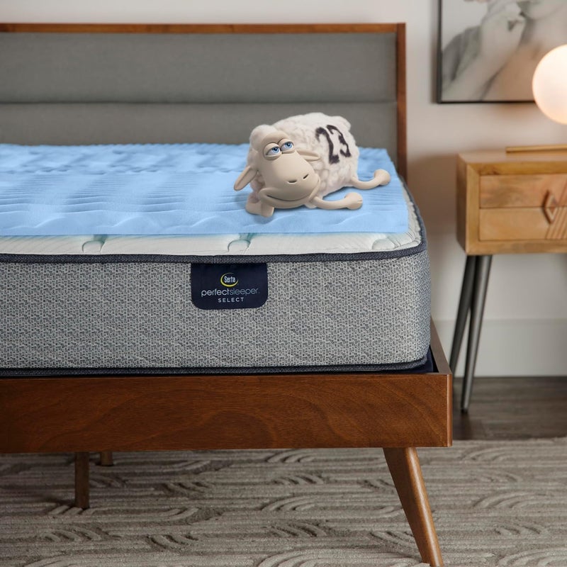 Serta Comfort Zone Cooling Memory Foam Mattress Topper, 1.5 Inch, Twin - Image 1
