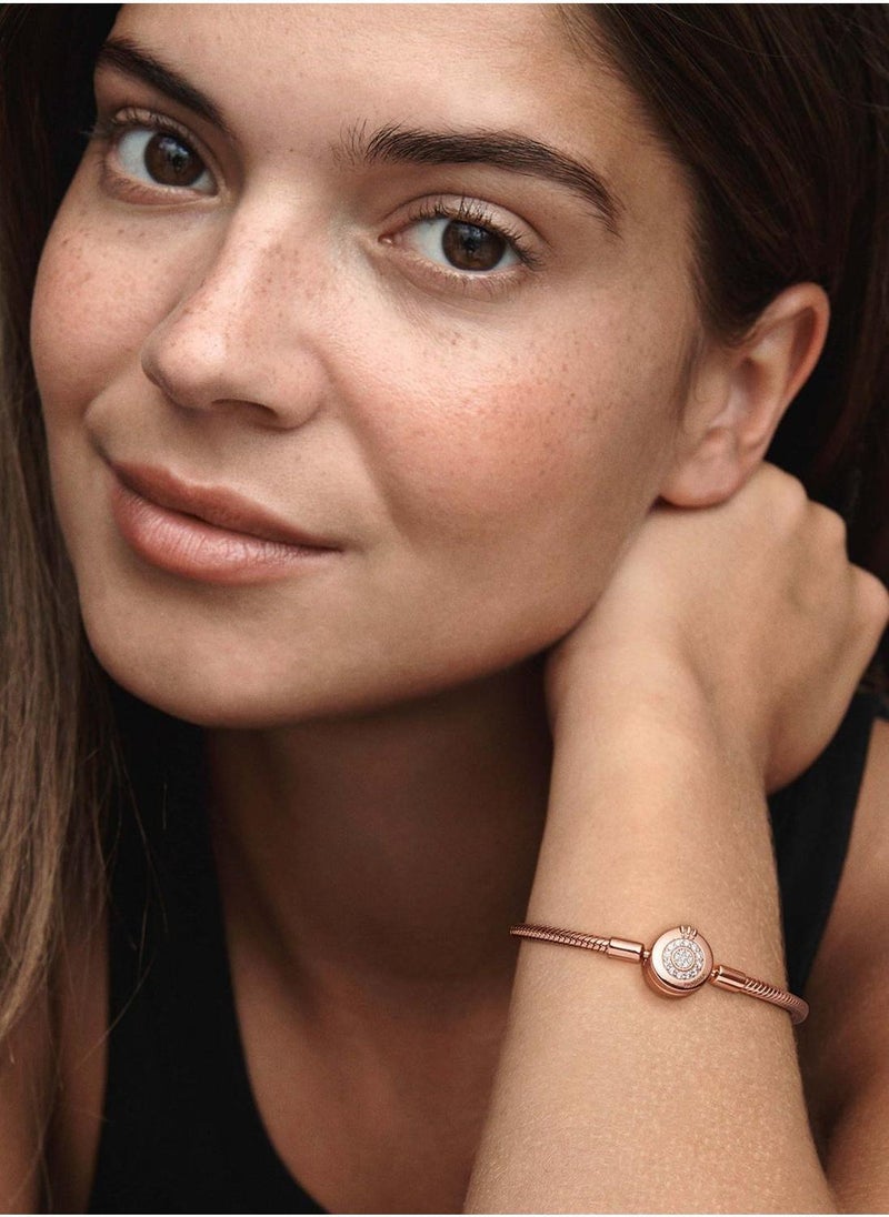 PANDORA Pandora Moments Sparkling Crown O Snake Bracelet  - Image 4