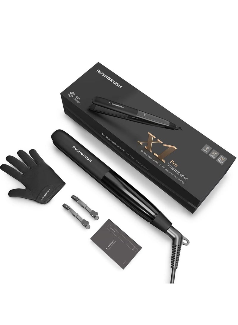Rush Brush X1 Pro Straightener Black, 230C, Ceramtic Plate, ionic Tech - Image 1