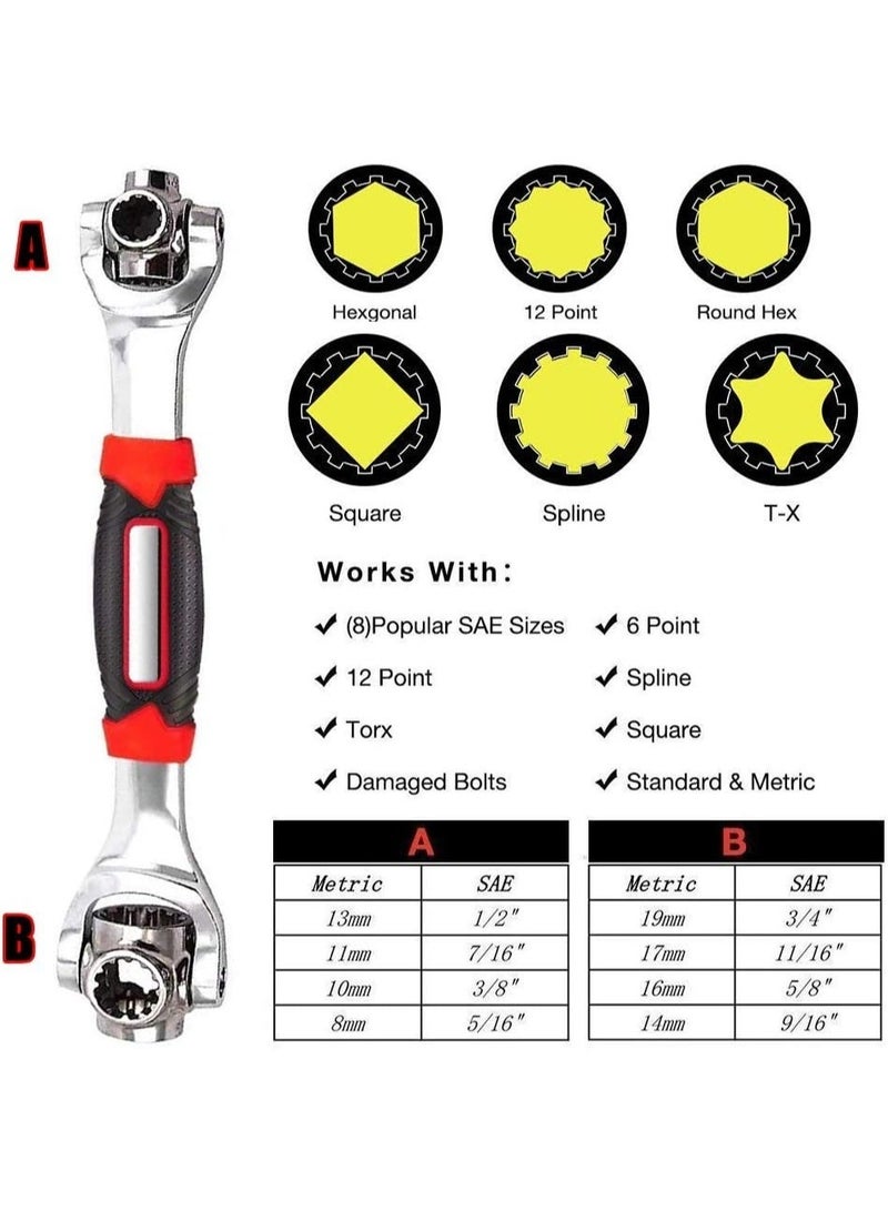 Universal Wrench 48 in 1 Socket Multifunction Tool with 360 Degree Rotating Head, Spanner for Home and Car Repair - Image 5