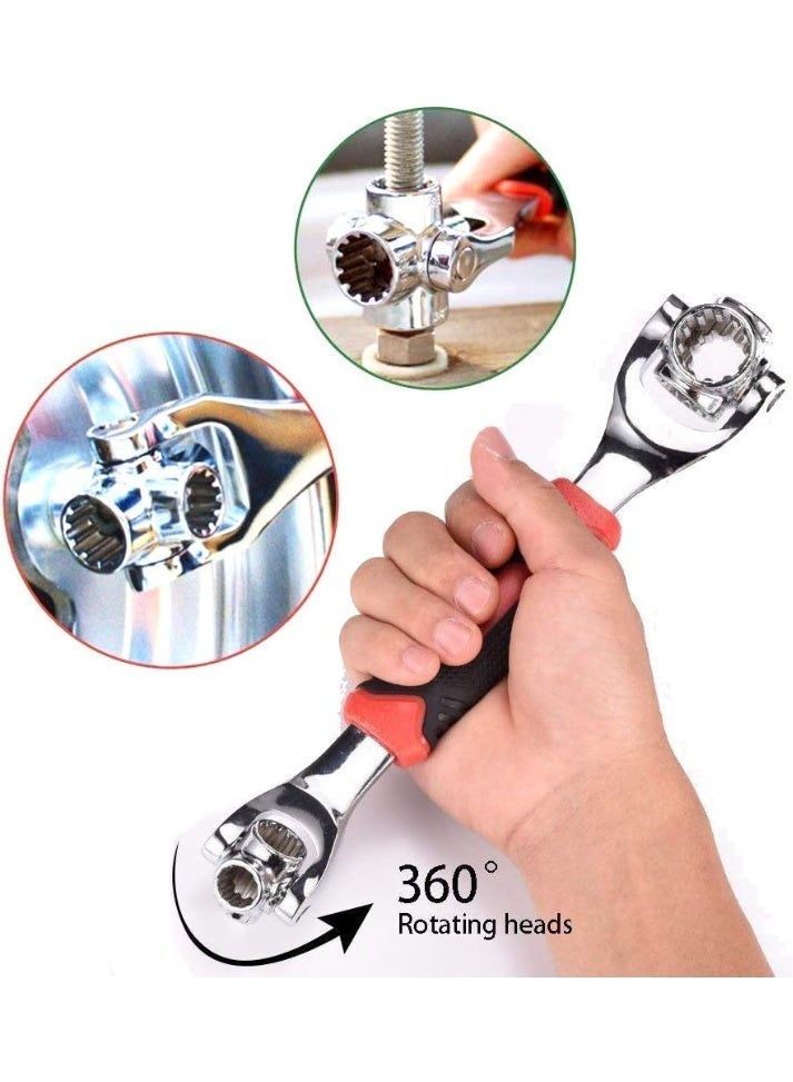 Universal Wrench 48 in 1 Socket Multifunction Tool with 360 Degree Rotating Head, Spanner for Home and Car Repair - Image 4