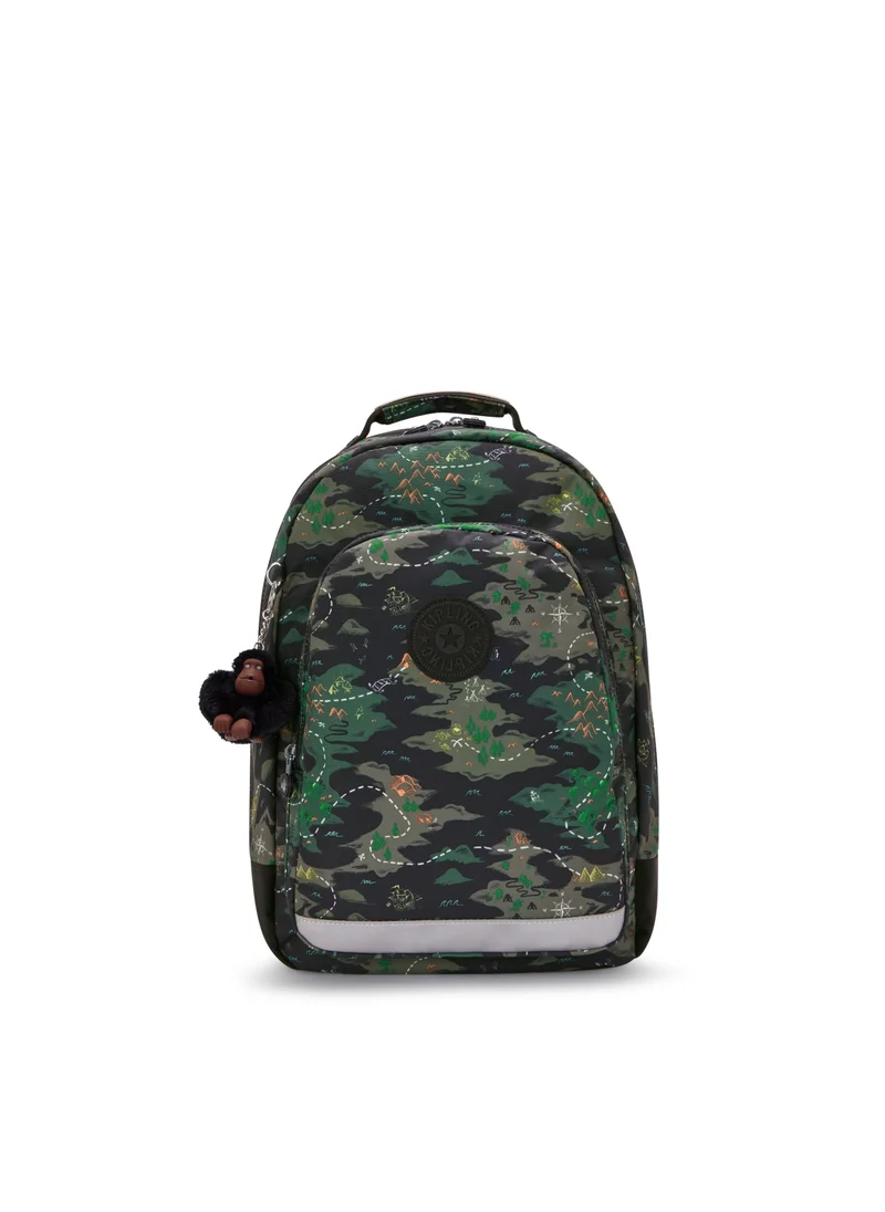 kipling Class Room Camo Treasure Large Backpack (With Laptop Protection)