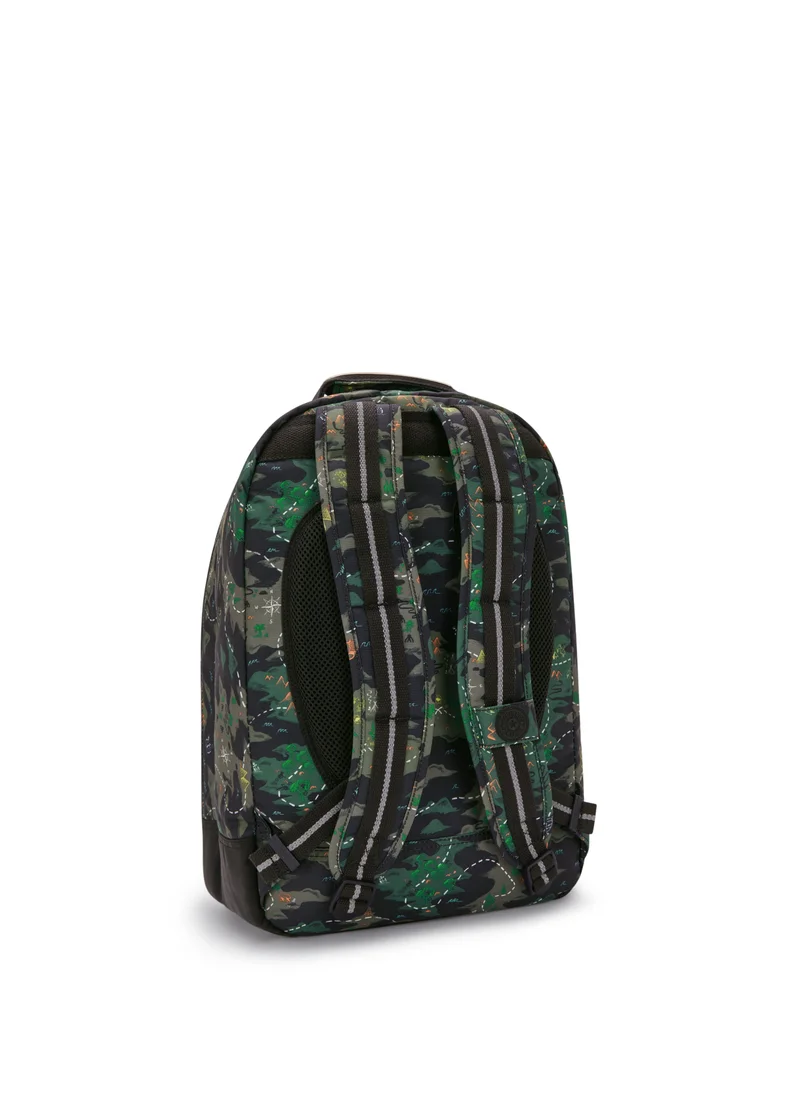 kipling Class Room Camo Treasure Large Backpack (With Laptop Protection)