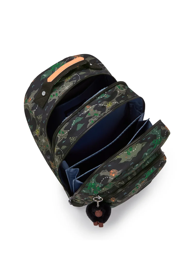 kipling Class Room Camo Treasure Large Backpack (With Laptop Protection)