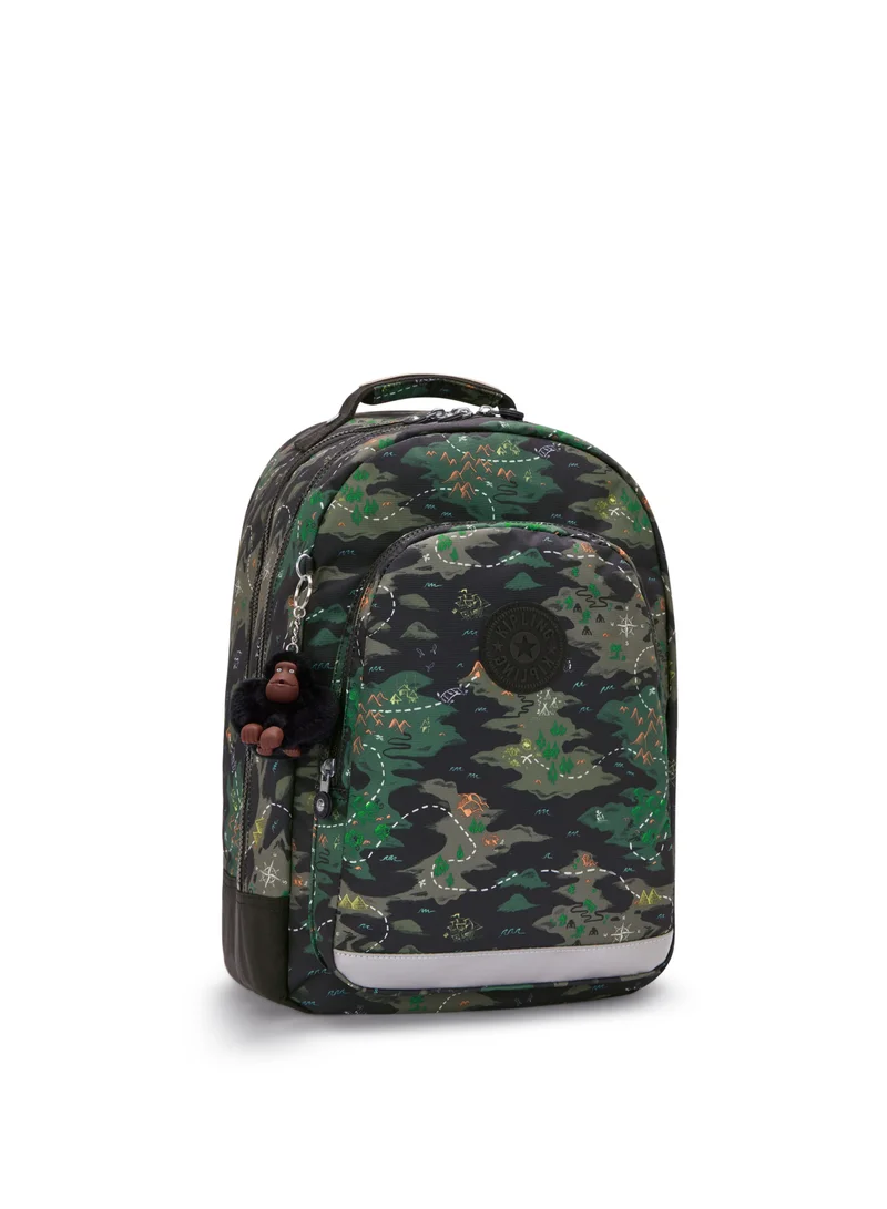 kipling Class Room Camo Treasure Large Backpack (With Laptop Protection)