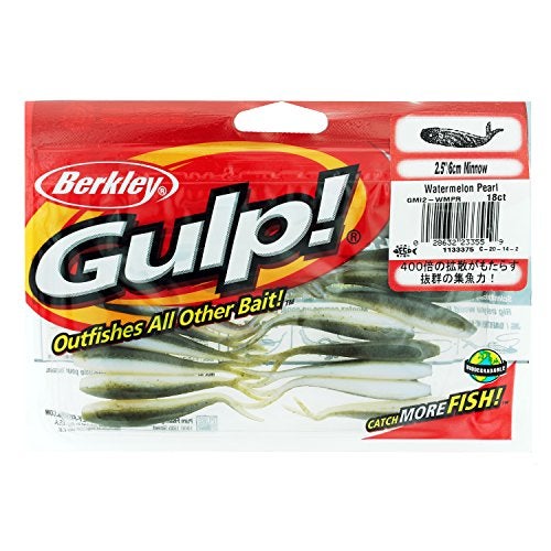 Berkley Gulp! Minnow Watermelon Pearl, 2-1/2-Inch,Brown,Watermelon Pearl - Image 1