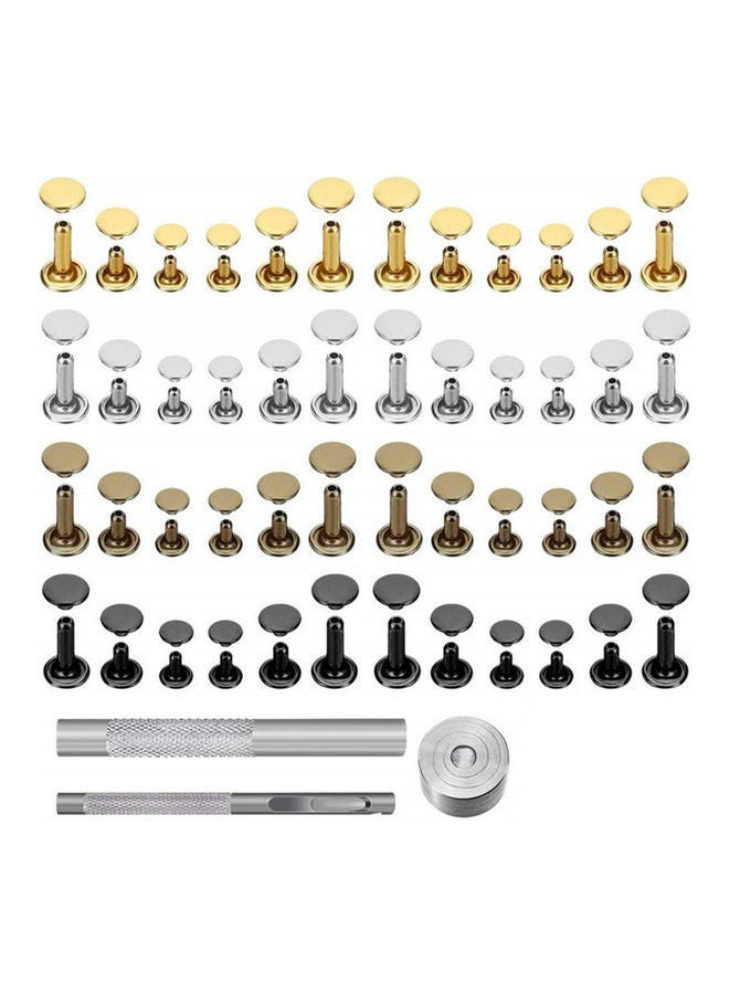 Loquat 480 Sets Of Leather Double Cap Rivet Multicolour - Image 2