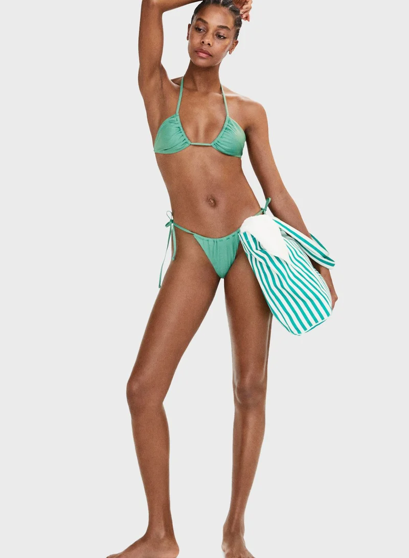 MANGO Halter Neck Bikini Top
