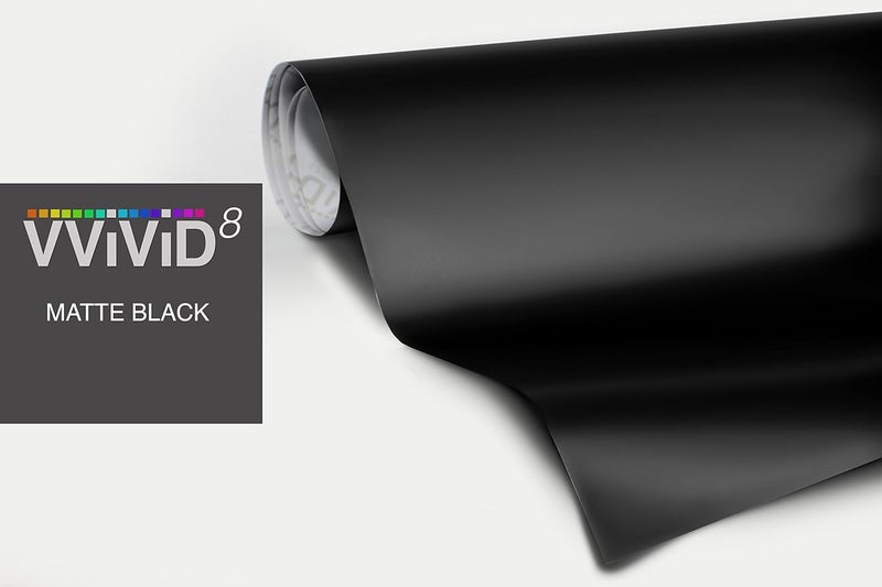 VViViD Satin Flat Matte Stealth Jet Black 5ft Vinyl Wrap Roll with Air Release Technology (5ft x 1.5ft) - Image 2