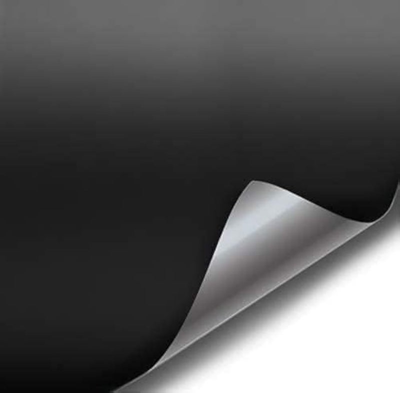 VViViD Satin Flat Matte Stealth Jet Black 5ft Vinyl Wrap Roll with Air Release Technology (5ft x 1.5ft) - Image 1