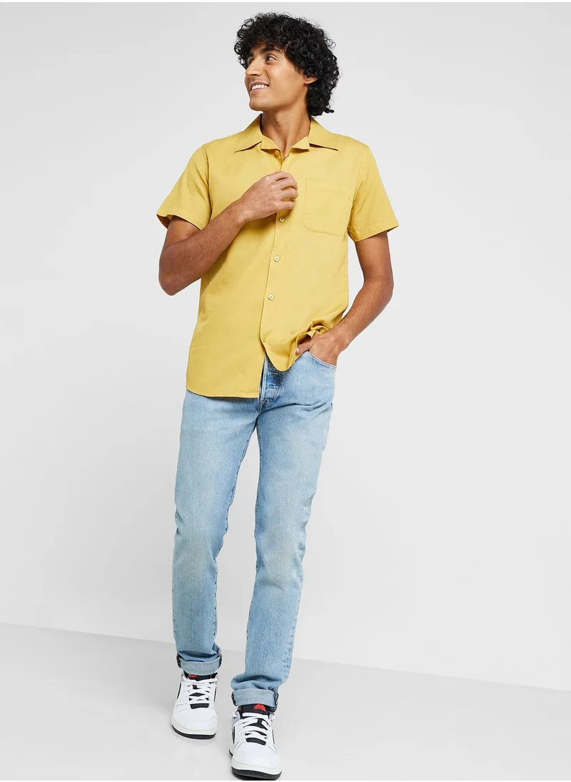 سفنتي فايف Pure Cotton Casual Double Pocket Shirt