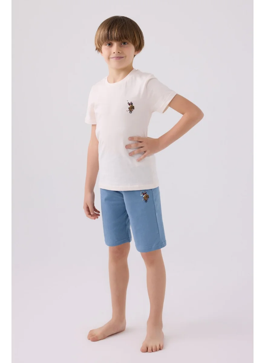 U.S. Polo Assn. Light Blue Vanilla Boys Bermuda Set