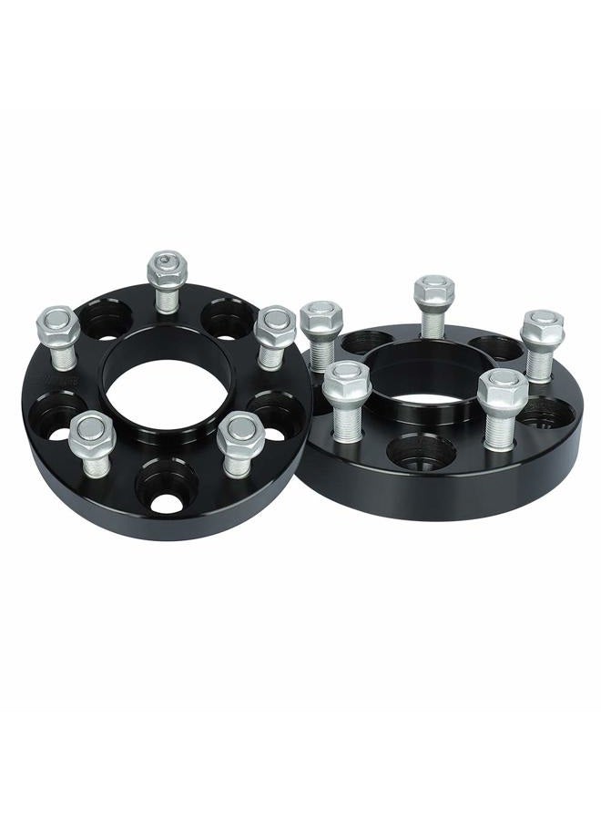 IRONTEK 1in Hubcentric Spacers 5x114.3mm (70.5mm Hub Bore, 1/2x20 Studs) 5x4.5" to 5x4.5" Wheel Spacers Adapter 25mm FITS Ford Explorer Mustang Ranger Crown Victoria, Lincoln Mark VII, Mazda B2500 B3000 - Image 1