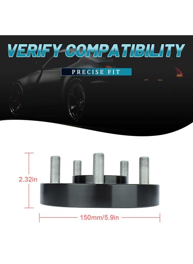 IRONTEK 1in Hubcentric Spacers 5x114.3mm (70.5mm Hub Bore, 1/2x20 Studs) 5x4.5" to 5x4.5" Wheel Spacers Adapter 25mm FITS Ford Explorer Mustang Ranger Crown Victoria, Lincoln Mark VII, Mazda B2500 B3000 - Image 4