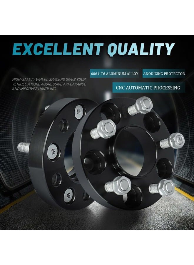 IRONTEK 1in Hubcentric Spacers 5x114.3mm (70.5mm Hub Bore, 1/2x20 Studs) 5x4.5" to 5x4.5" Wheel Spacers Adapter 25mm FITS Ford Explorer Mustang Ranger Crown Victoria, Lincoln Mark VII, Mazda B2500 B3000 - Image 5