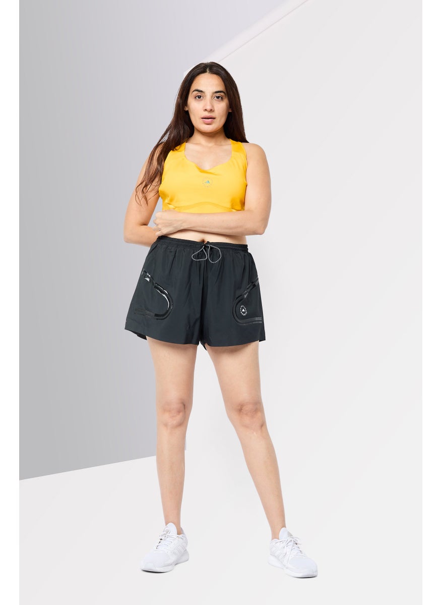 adidas By Stella McCartney Women Sportswear Fit Drawstring  Training Short, Black  - Image 2
