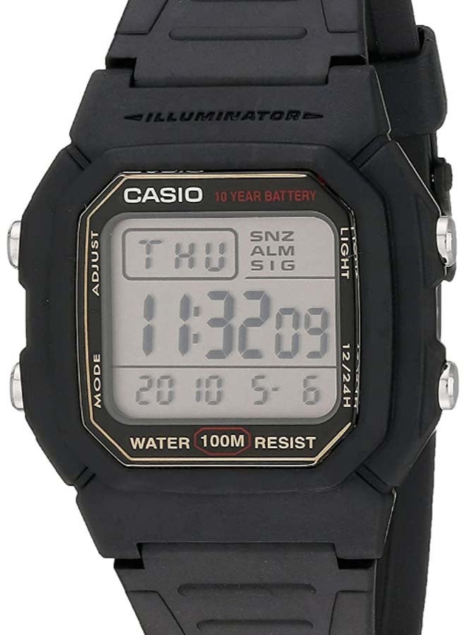 CASIO Men Digital Quartz Watch W-800HG-9AVA - 37 mm - Black - Image 1