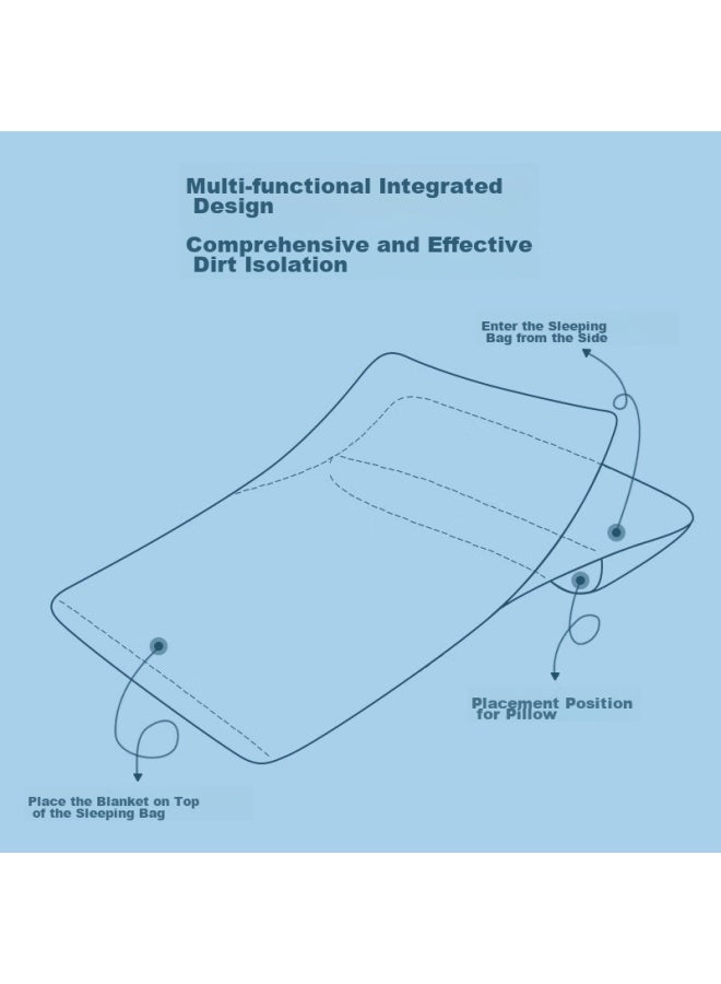 JD.com Jd Jingzao Sms-grade Disposable Double Sleeping Bag, Travel Disposable Sleeping Bag, For Hotels, Inns, And Hospital Accompaniment - Image 2