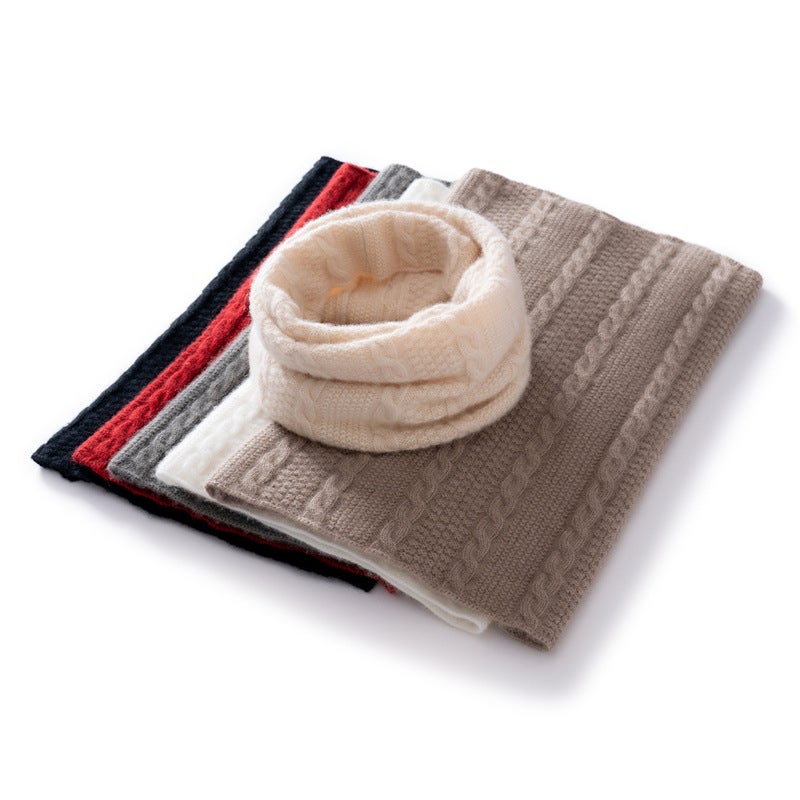 Cashmere 2025 Style Neck Scarf, Unisex Knitted Twist Neck Scarf, Versatile Warm Neck Protector - Image 3
