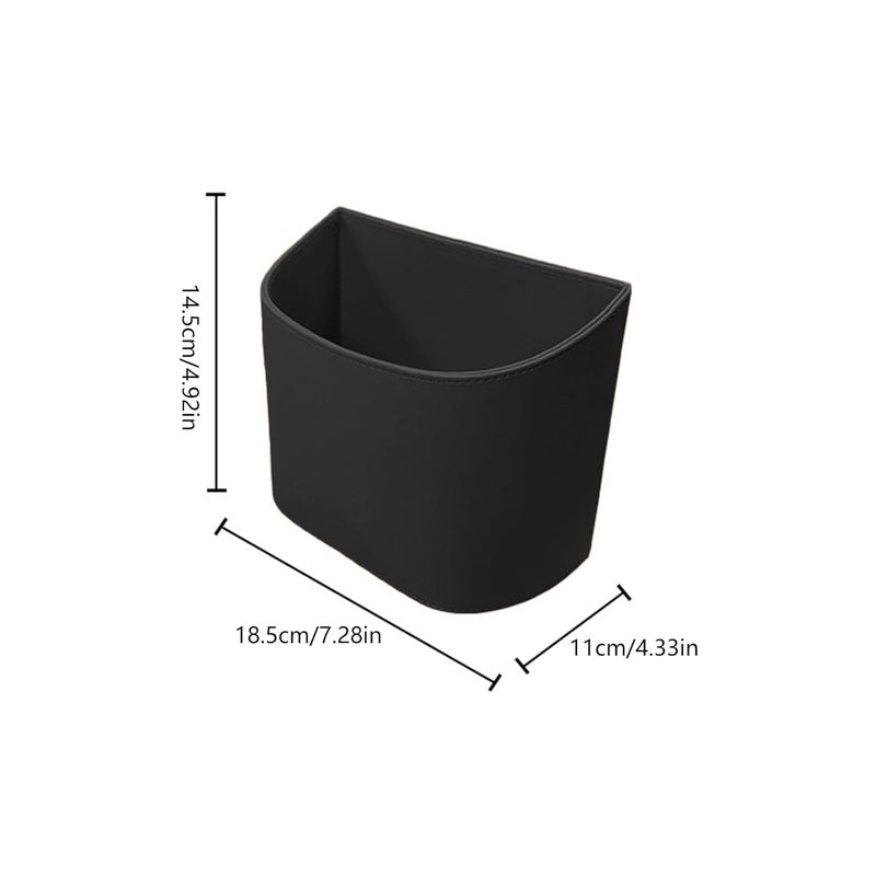 Space Saving Leather Car Trash Can for Door Seat Leakproof Auto Waste Bin and Trash Container - Image 5