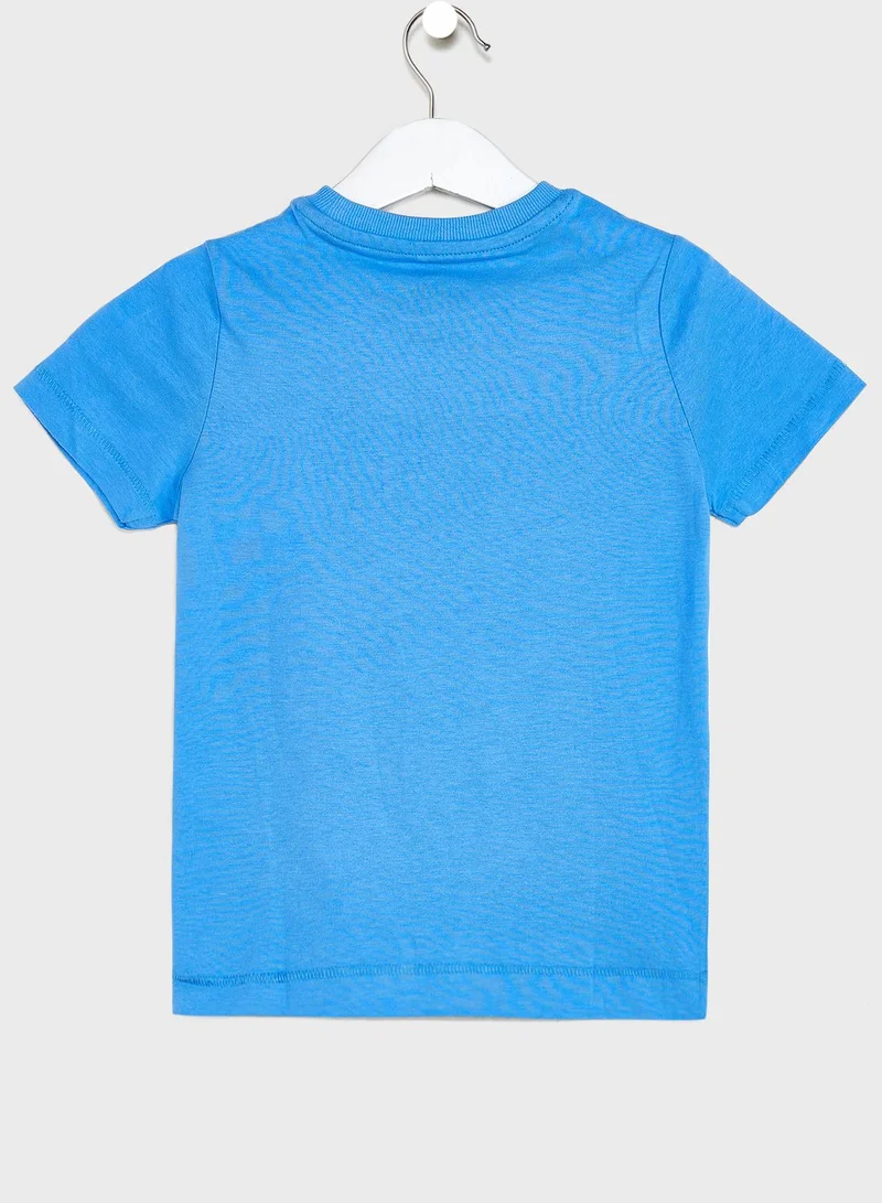 Marks & Spencer Kids Slogan Crew Neck T-Shirt