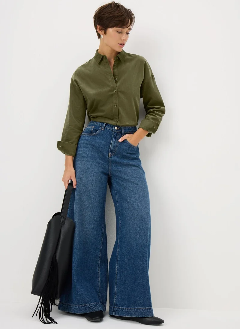 ماتلان Green Cord Shirt