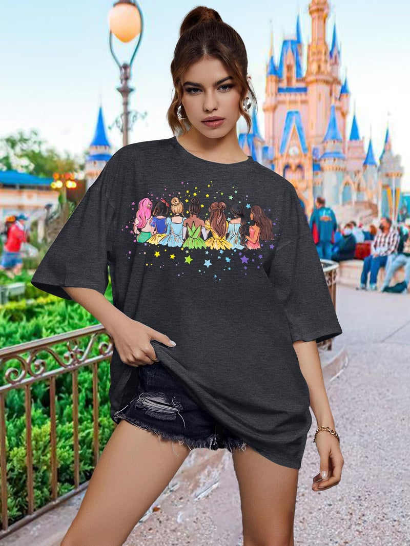 UNIQUEONE Magical Shirt for Women: Magic Kingdom Tshirt Princess Shirt Family Vacation Trip Tee - Image 5