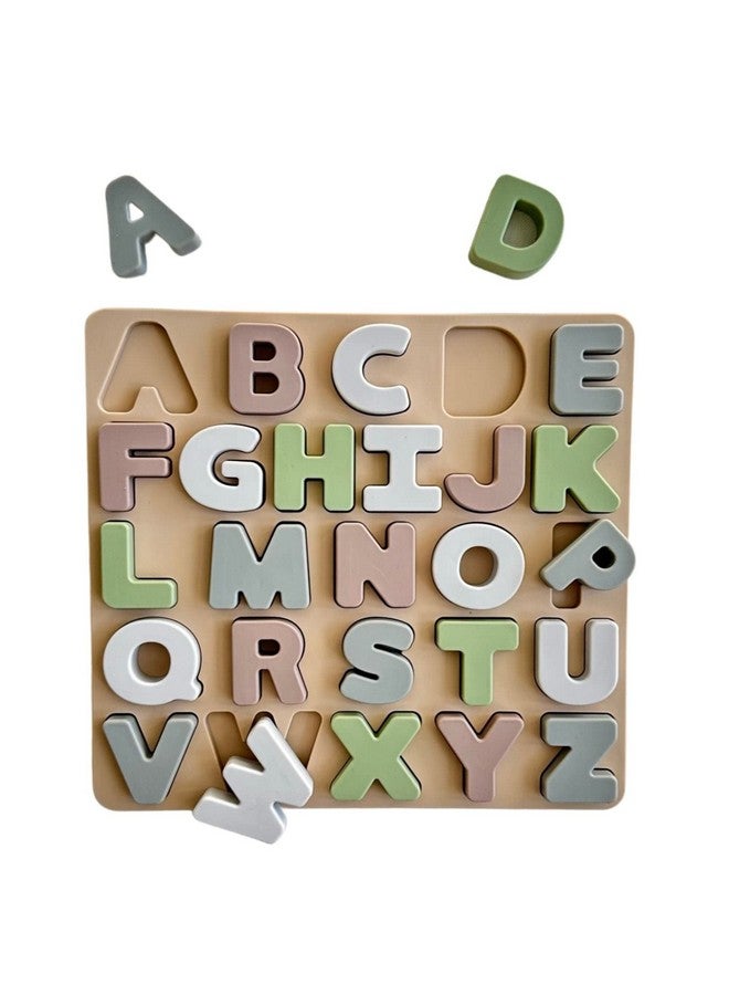 Ali+Oli Baby Soft Silicone Alphabet Puzzle Toys for Toddlers (27 Piece Set) Toddler or Baby Girl & Boy Neutral Baby Toys - Montessori Learning Puzzle Silicone Letter Shape Sorter Toy - Image 1