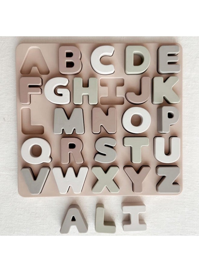 Ali+Oli Baby Soft Silicone Alphabet Puzzle Toys for Toddlers (27 Piece Set) Toddler or Baby Girl & Boy Neutral Baby Toys - Montessori Learning Puzzle Silicone Letter Shape Sorter Toy - Image 5