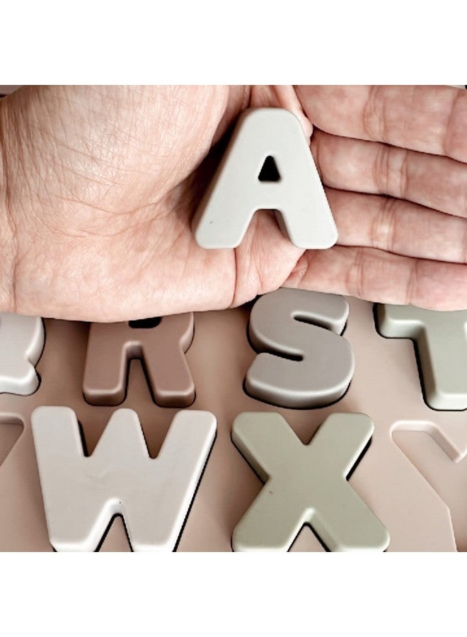 Ali+Oli Baby Soft Silicone Alphabet Puzzle Toys for Toddlers (27 Piece Set) Toddler or Baby Girl & Boy Neutral Baby Toys - Montessori Learning Puzzle Silicone Letter Shape Sorter Toy - Image 4