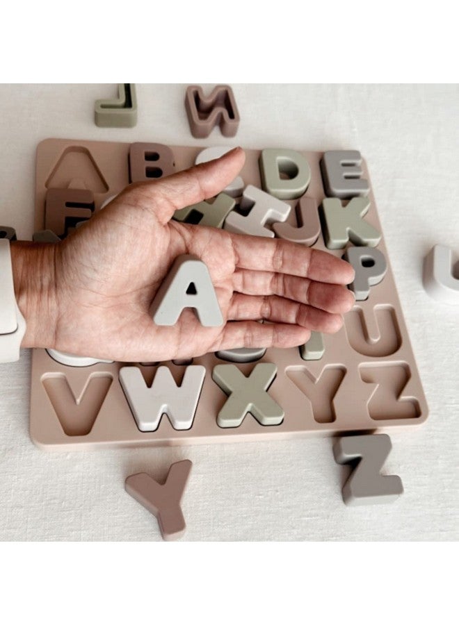 Ali+Oli Baby Soft Silicone Alphabet Puzzle Toys for Toddlers (27 Piece Set) Toddler or Baby Girl & Boy Neutral Baby Toys - Montessori Learning Puzzle Silicone Letter Shape Sorter Toy - Image 3