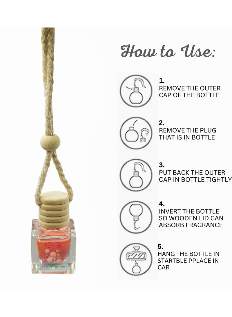 Fresh Car Air Freshener Perfume Hanging Air Freshener FRESH Bubble Gum - Image 2