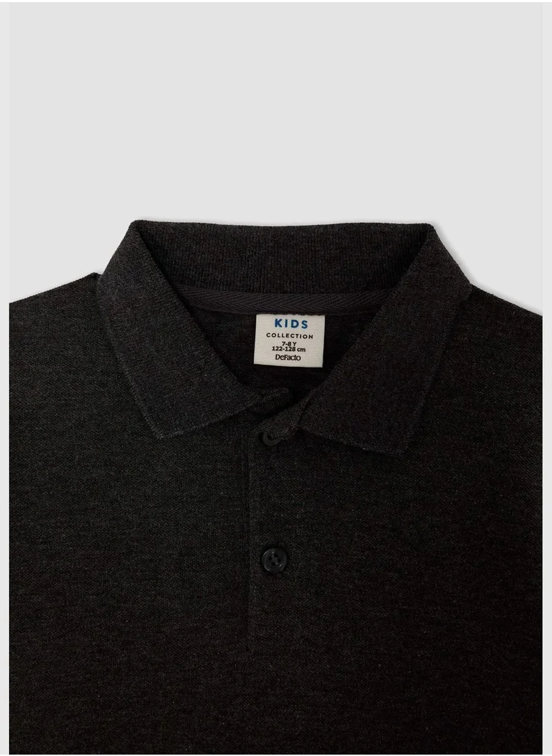 DeFacto Long Sleeve Polo Shirt