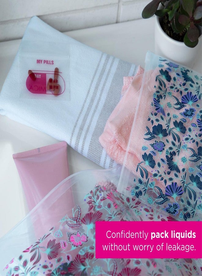 MIAMICA Print 12pc Set Includes 6 Large & 6 Small Bag, Atlas, One Size - Image 2