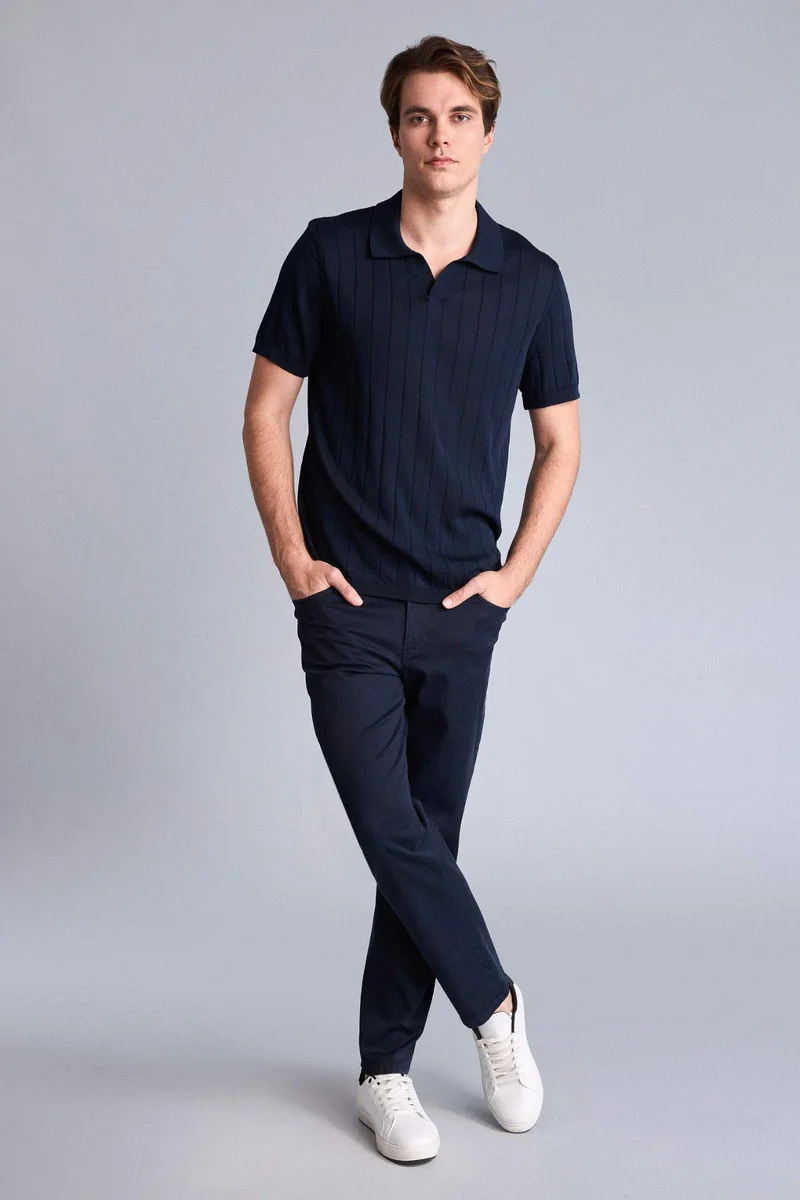 Defacto Standard Fit Polo Collar Short Sleeve Polo T-Shirt