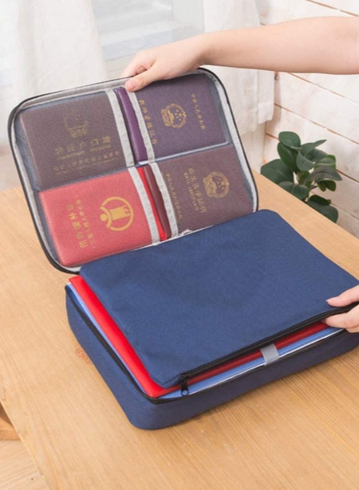 ياميم الجمع بين قفل متعدد المقصورات ومنظم ملفات الشهادات للسفر المنزلي - Image 3